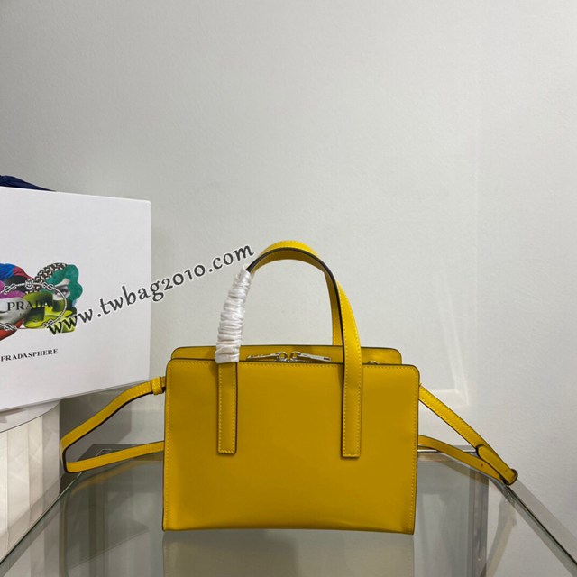 Prada專櫃新款mini購物袋 1BA357 普拉達複刻Re-Edition全皮手提包 csp1116